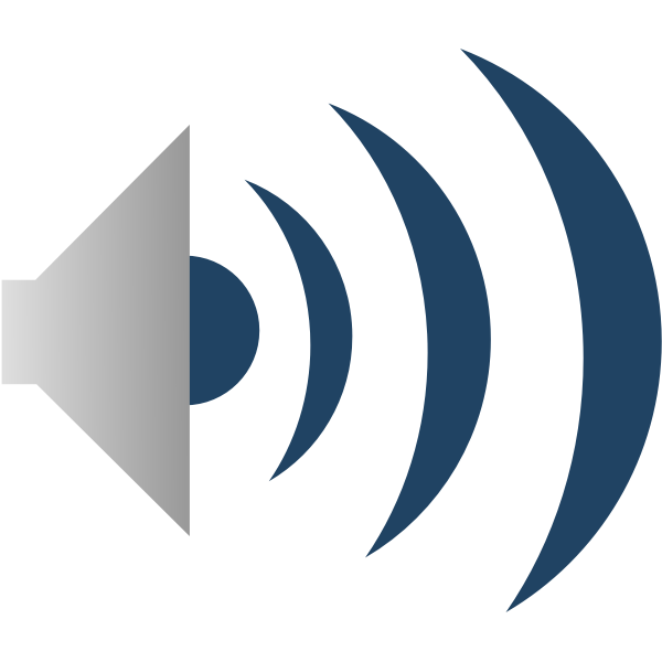 Sound emitter icon vector clip art